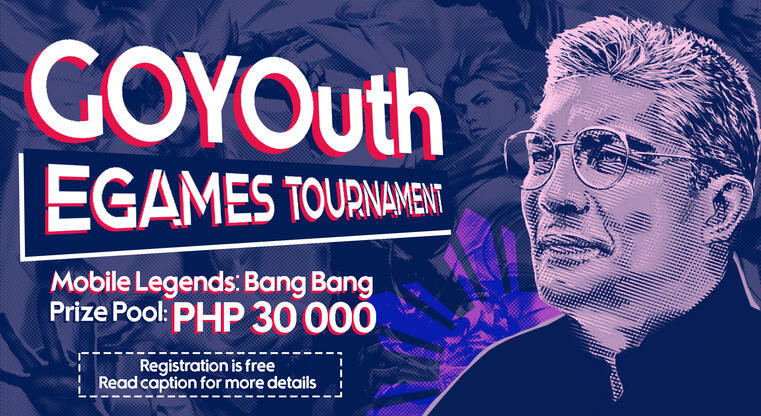 GOYOuth 2022 E-Games Mobile Legends Tournament - Online and print banner layout